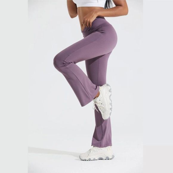 Flare Crossover Legging - Flare legging - Crossover Legging - Black crossover - Picture 2 of 6